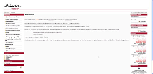 Schaefer AG Webshop